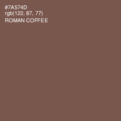 #7A574D - Roman Coffee Color Image